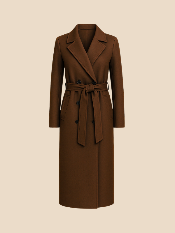 Sophia | Women’s Double-Breasted Long Coat