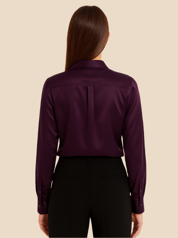 Serena | Women’s Silky Button-Up Blouse