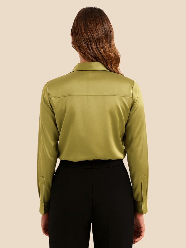 Serena | Women’s Silky Button-Up Blouse