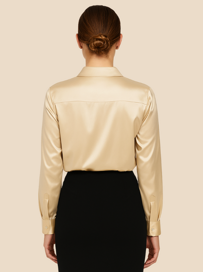 Serena | Women’s Silky Button-Up Blouse