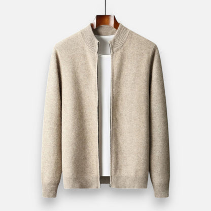 Ravender | Men’s Zipped Merino-Knit Sweater