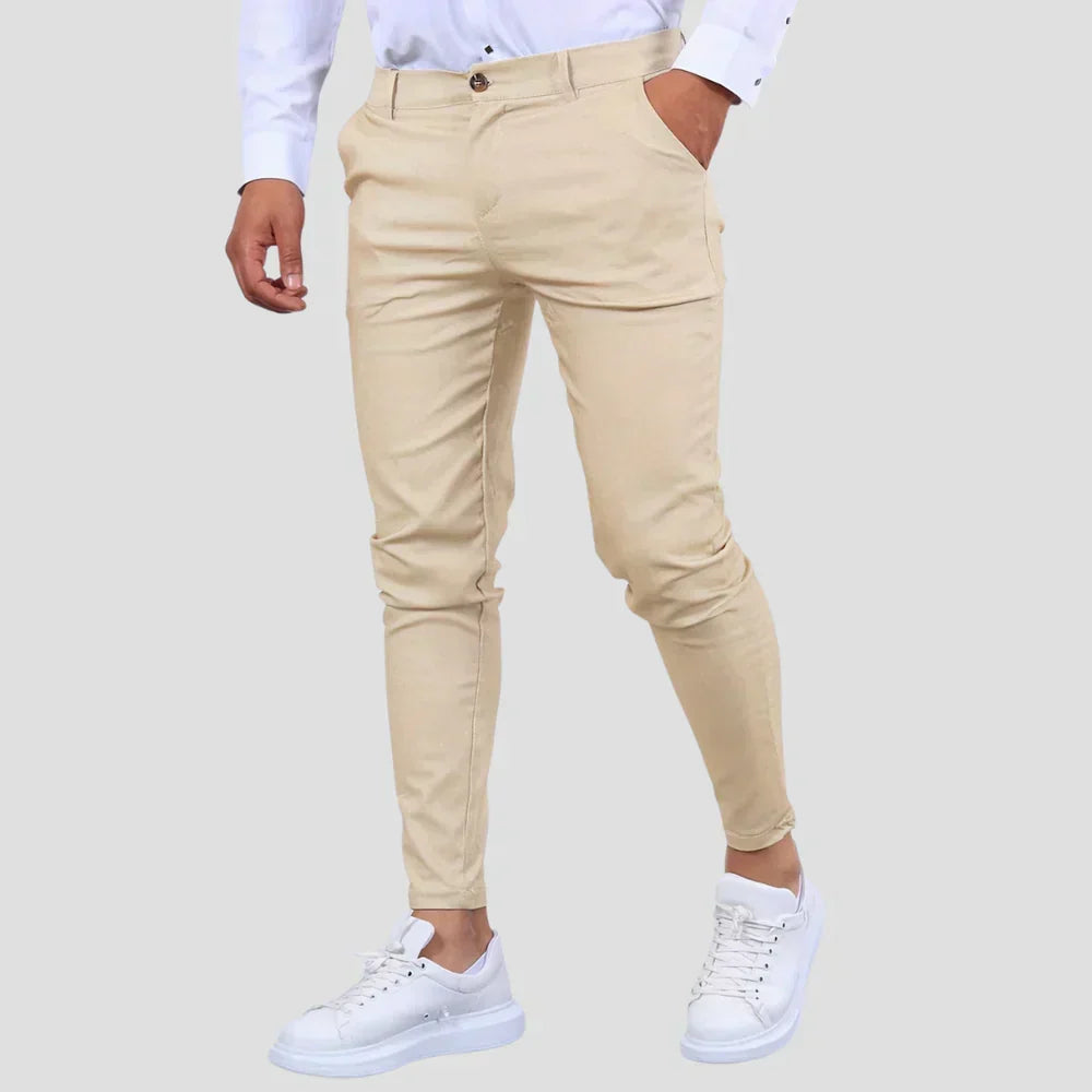 Loxley | Men’s Slim-Fit Cotton Chino Trousers