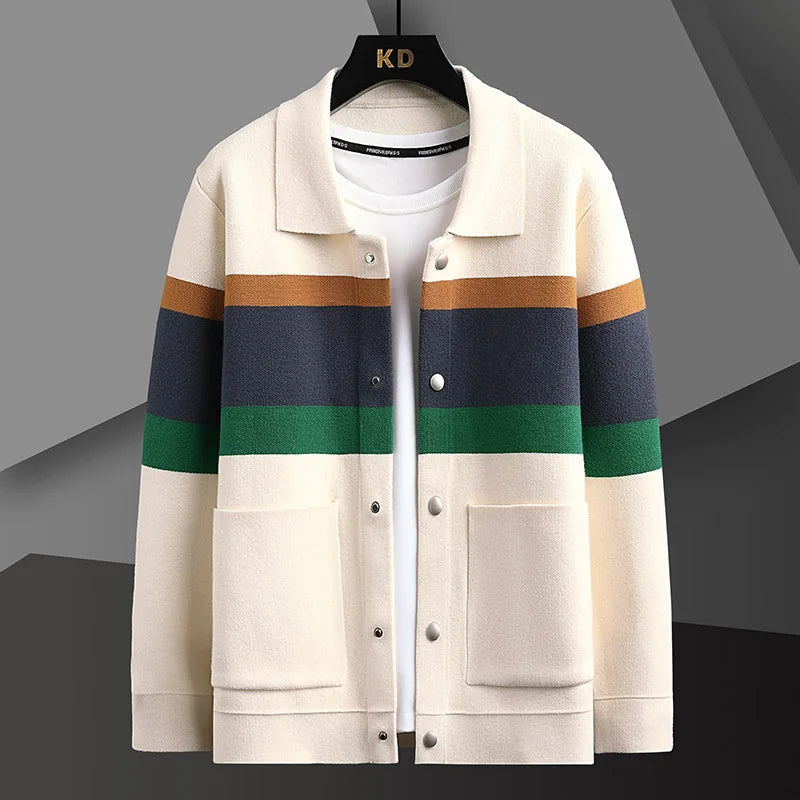 Oswynn | Knit Wool Button-Up Jacket