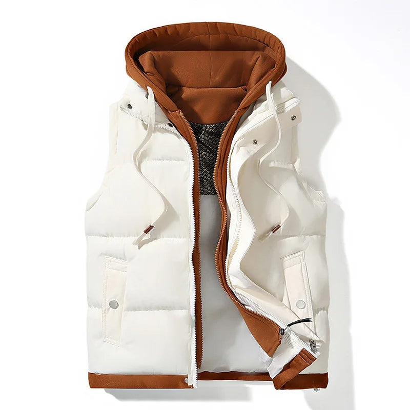 Seydon | Men’s Fleece-Lined Hooded Zip Vest