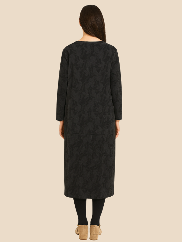 Danielle | Women’s Winter Print Dress with Pockets