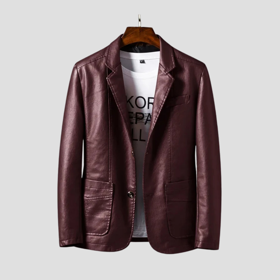 The Marclen | Men’s Leather Blazer Jacket
