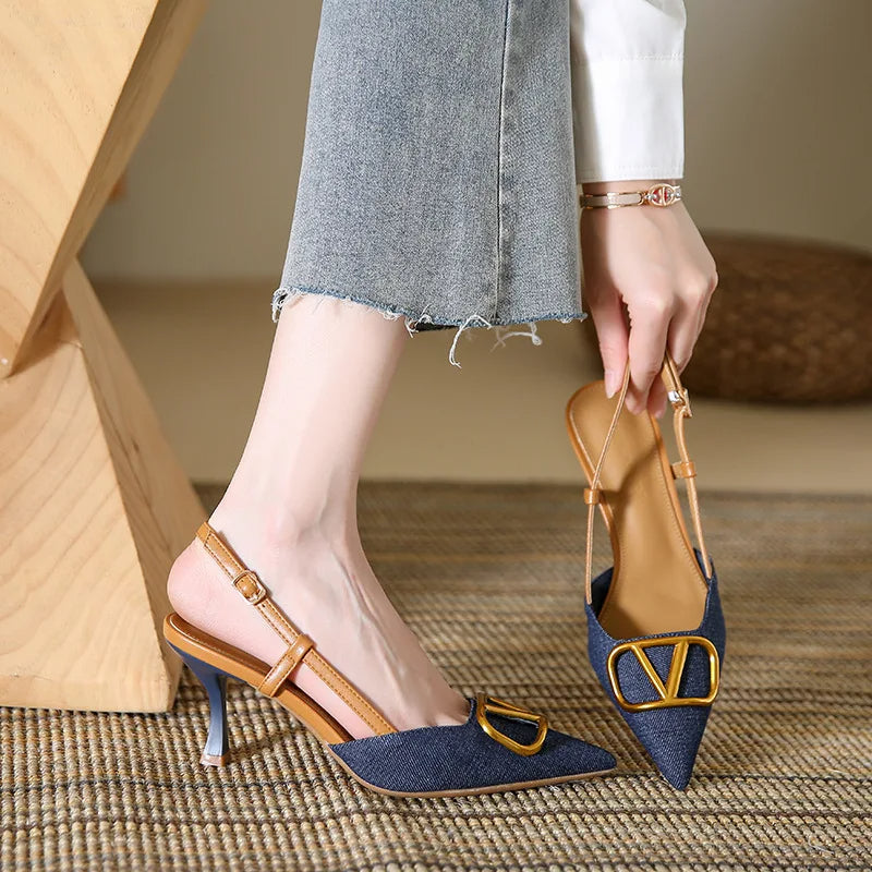 Wynsera | Women’s Pointed Slingback Heels