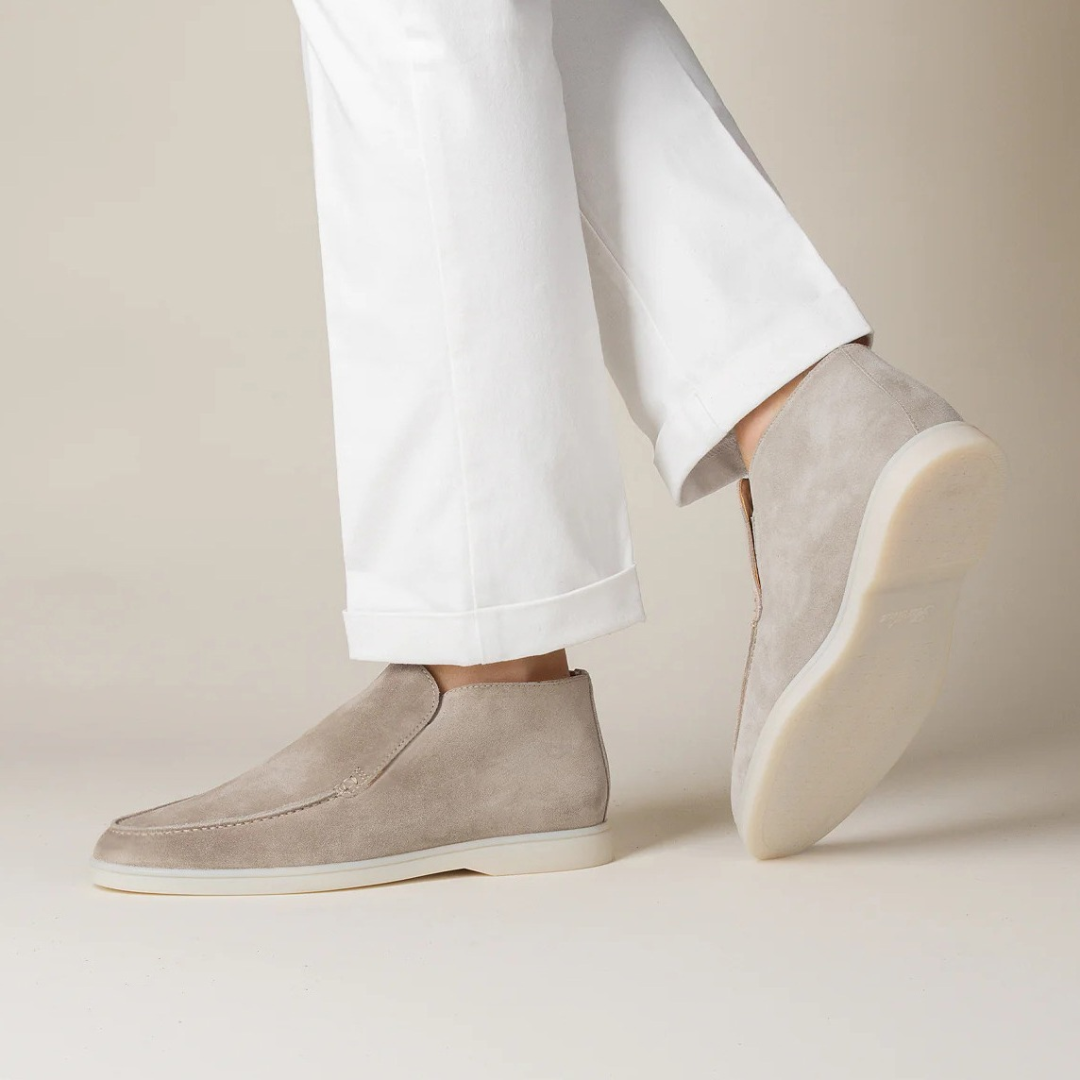 Calverne | Men’s Suede Ankle Loafers