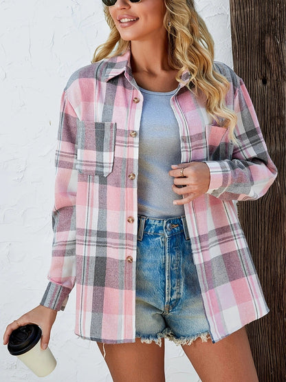 Daphne | Women’s Soft Plaid Layering Shirt