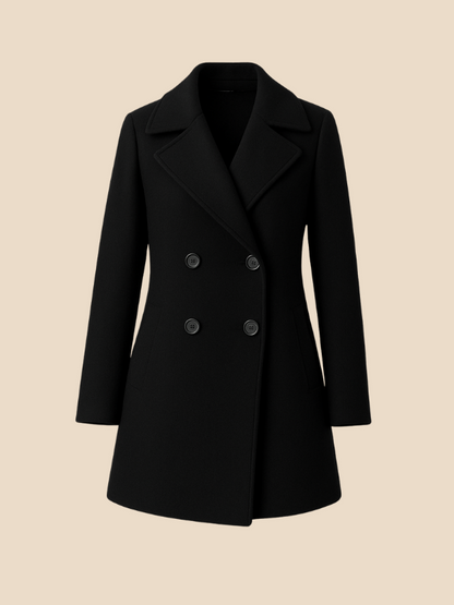 Clara | Women’s Long Double-Breasted Coat