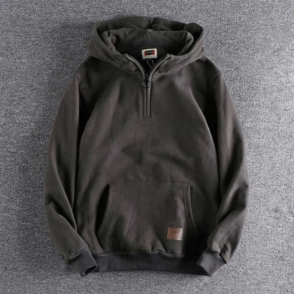 Pavric | Men’s Cotton Quarter-Zip Hoodie