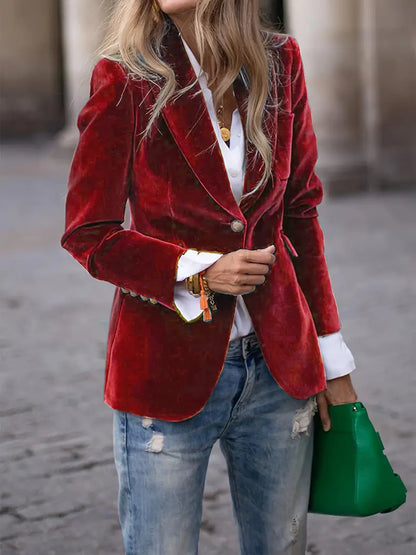 Mariana | Women’s Velvet Blazer