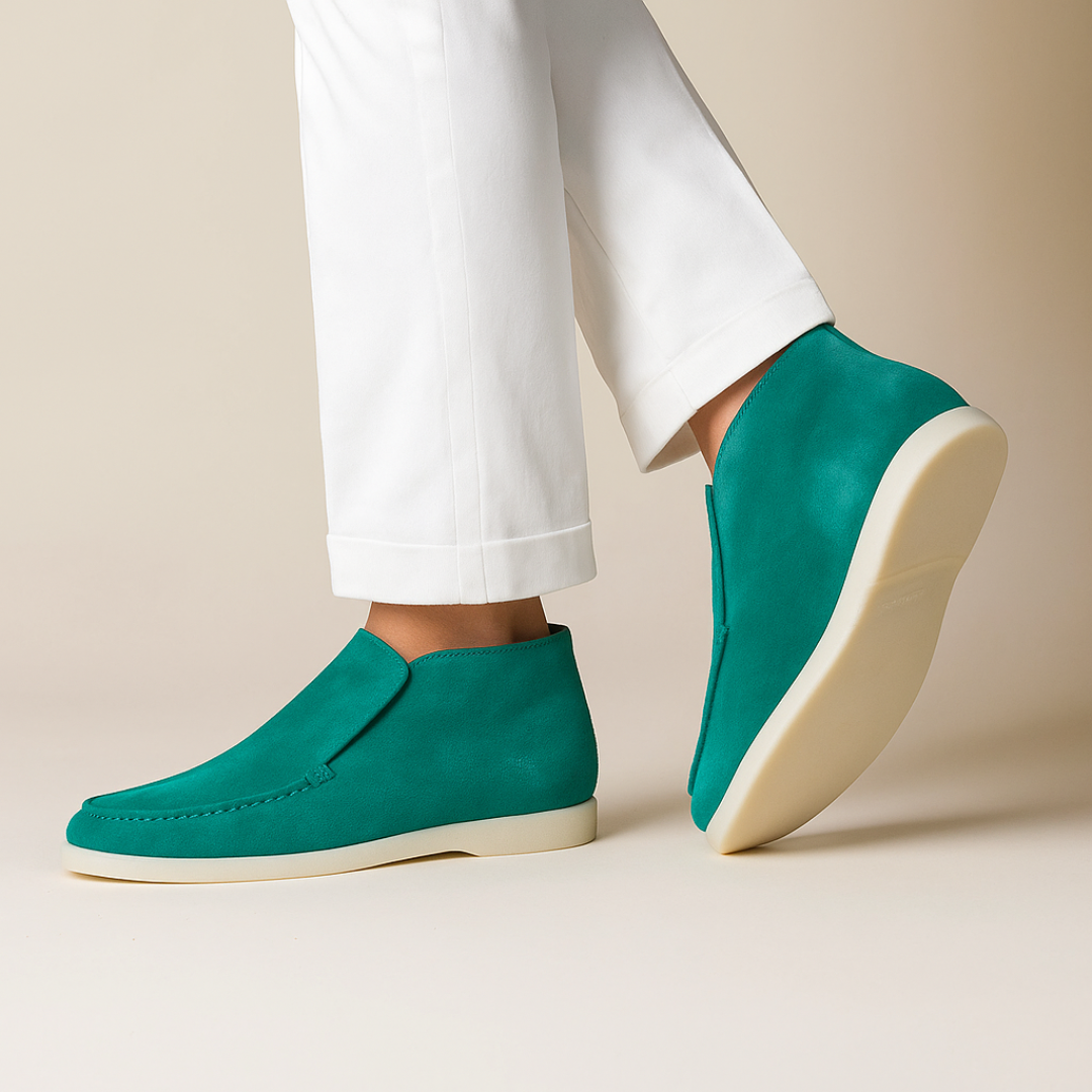 Calverne | Men’s Suede Ankle Loafers