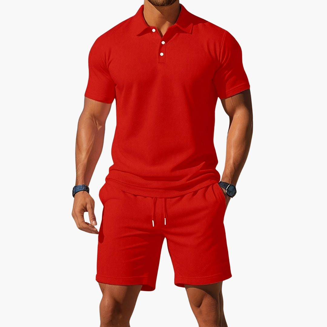 Timothy | Men’s Polo and Shorts Summer Set