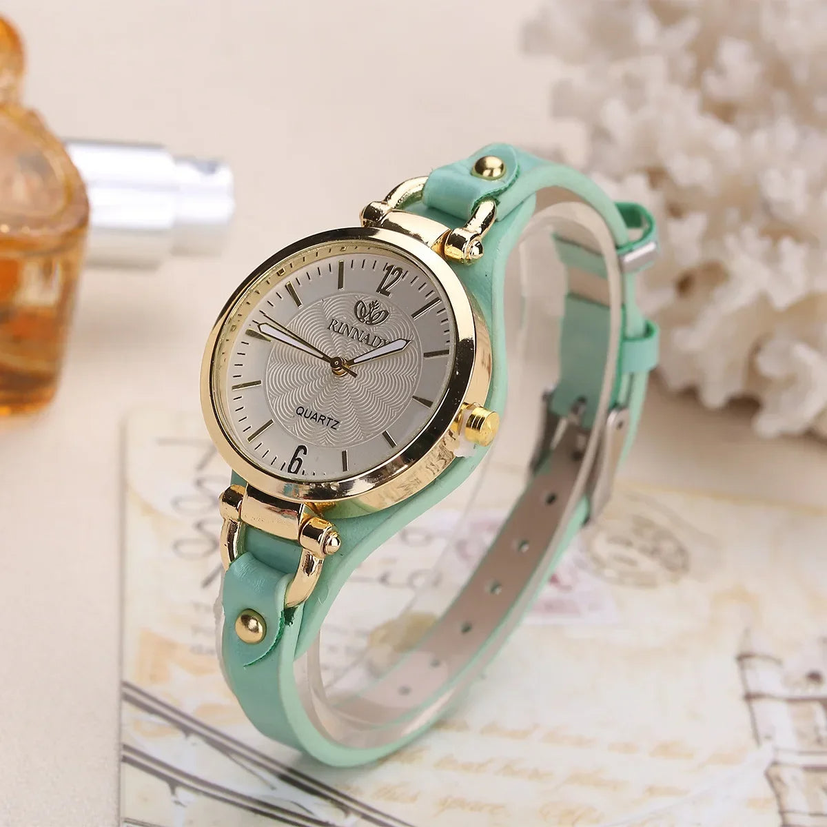 Sorrel | Women’s Gold-Tone Vegan Leather Quartz Watch