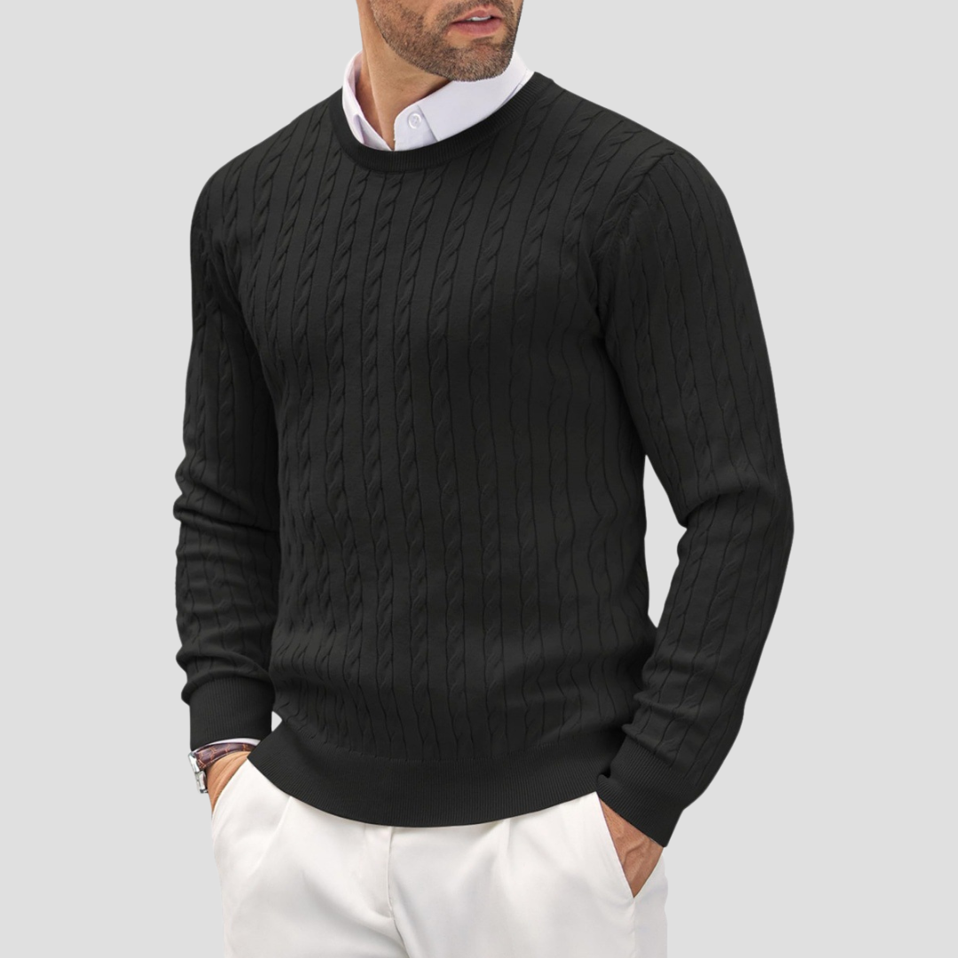 Branwell | Men’s Lightweight Cable Knit Jumper