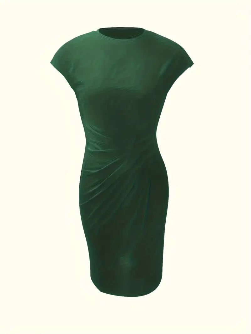 Milani | Women’s Knee-Length Sheath Dress with Ruched Waist