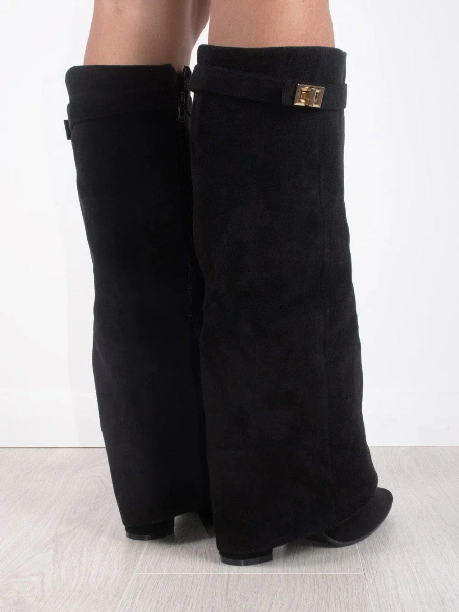 Nyla | Women’s Knee High Flared Boots
