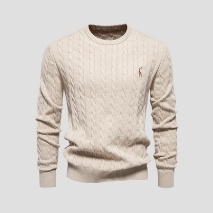 Dunverre | Men’s Cotton Cable Knit Jumper