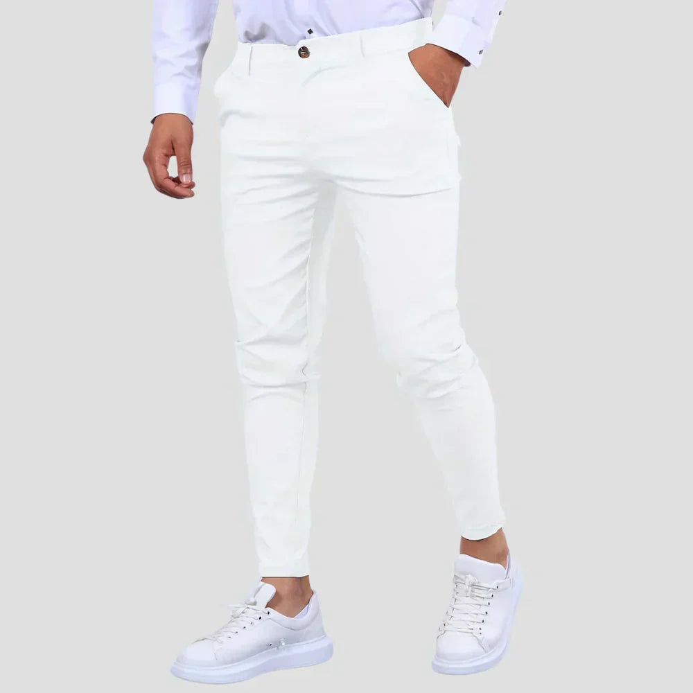 Loxley | Men’s Slim-Fit Cotton Chino Trousers