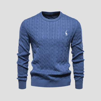 Dunverre | Men’s Cotton Cable Knit Jumper