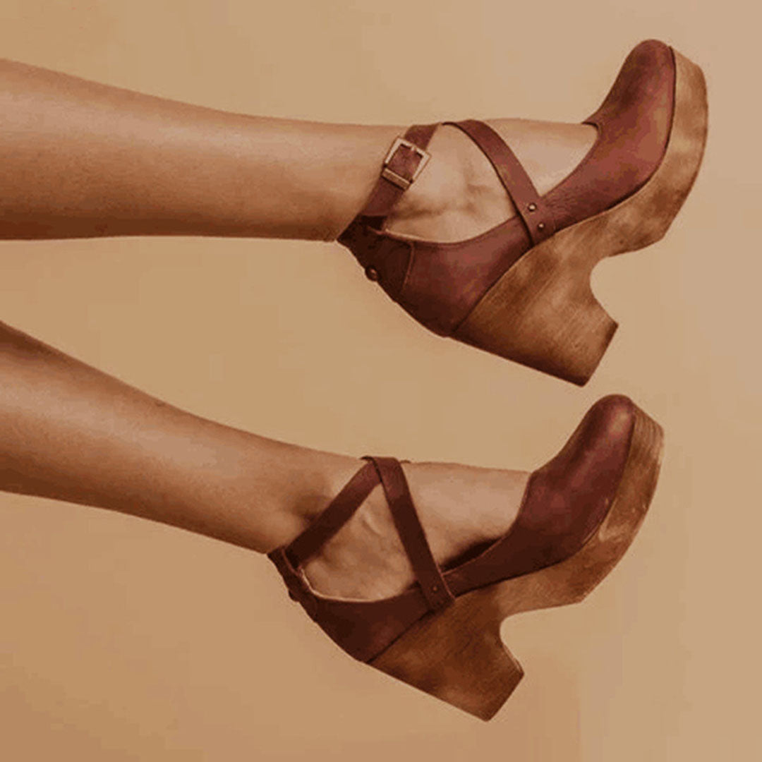 Serenity | Women’s Leather Wedge Heel Shoes