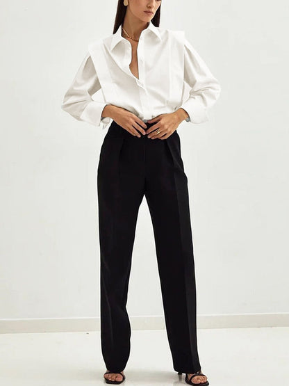 Amara | Women’s Classic Cotton Button-Up Shirt