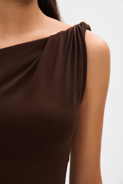 Lizzie | Women’s One-Shoulder Draped Maxi Dress