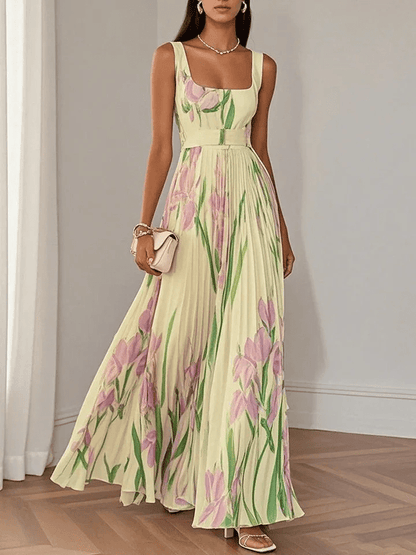 Celina | Sleeveless Chiffon Maxi Dress