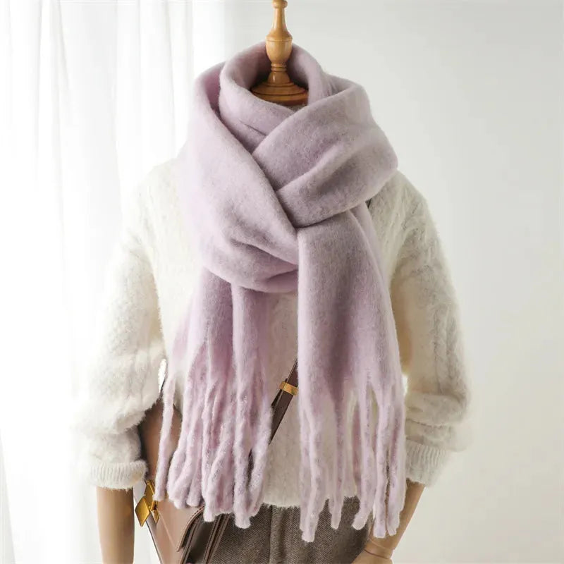Claudine | Luxe Fringed Wrap Scarf