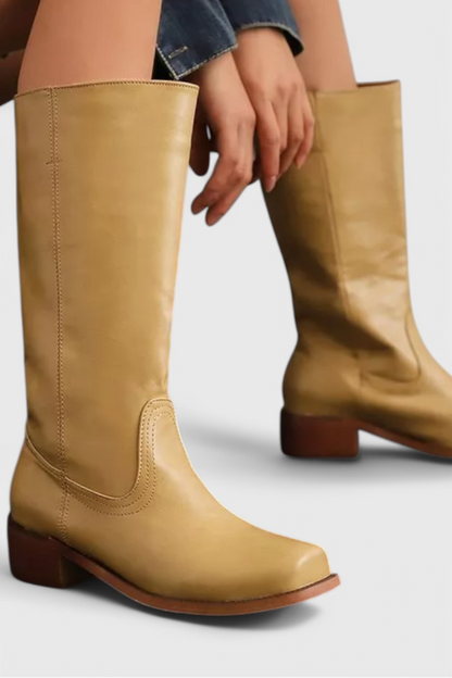 Saylor | Women’s Knee High Stacked Heel Boots