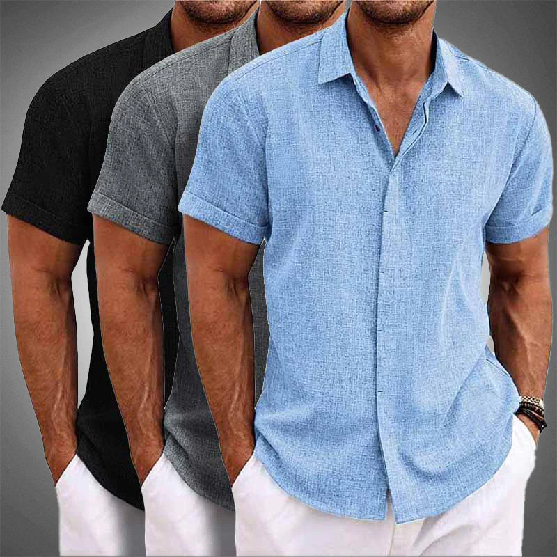 Ryan | Men’s Tropical Linen Shirt