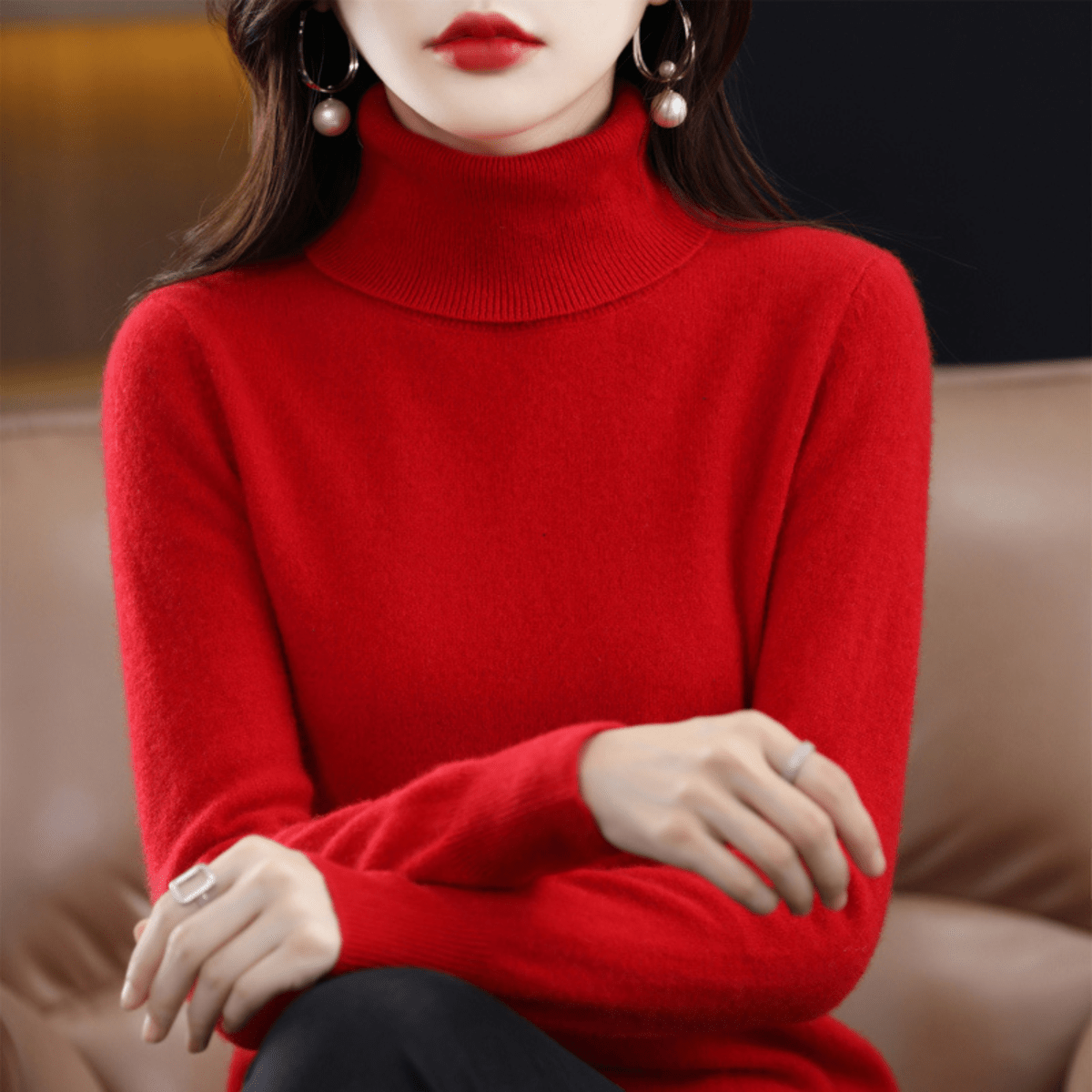 Colette | Women’s Luxury Cashmere Turtleneck Sweater