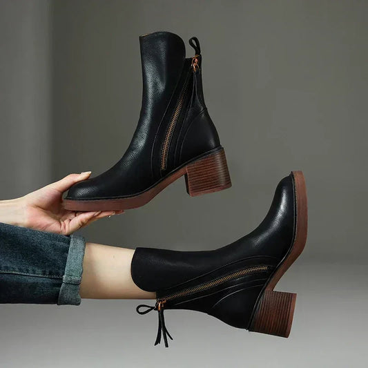 Delaney | Women’s Zip-Up Ankle Boots