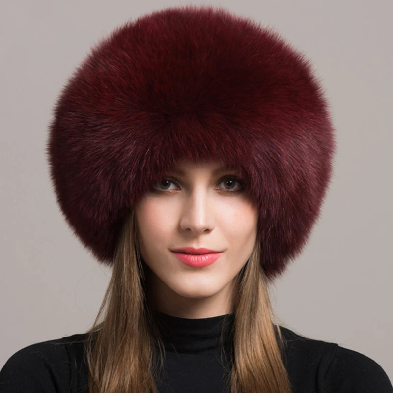 Sylven | Women’s Genuine Fox Fur Winter Hat