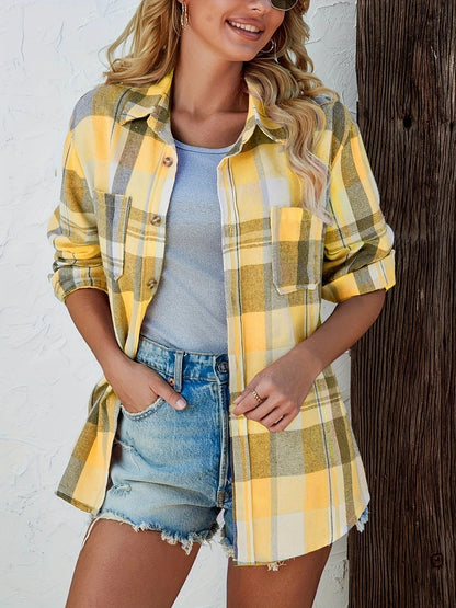 Daphne | Women’s Soft Plaid Layering Shirt