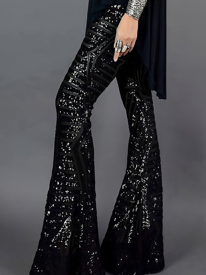 Mirelle | Women’s Flared Sequin Trousers