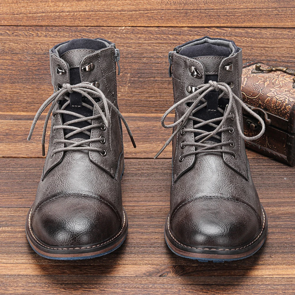 Coryne | Women’s Genuine Leather Lace-Up Boots