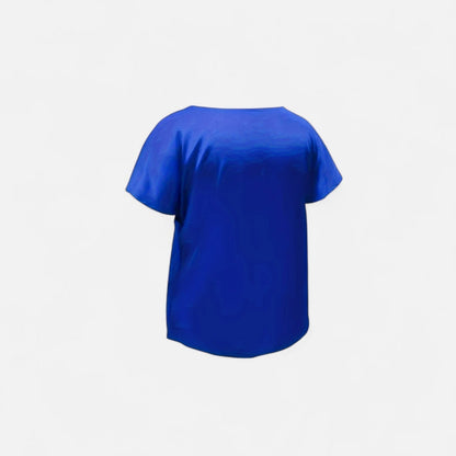 Quelloria | Women’s Satin Blouse – Short Sleeve Classic
