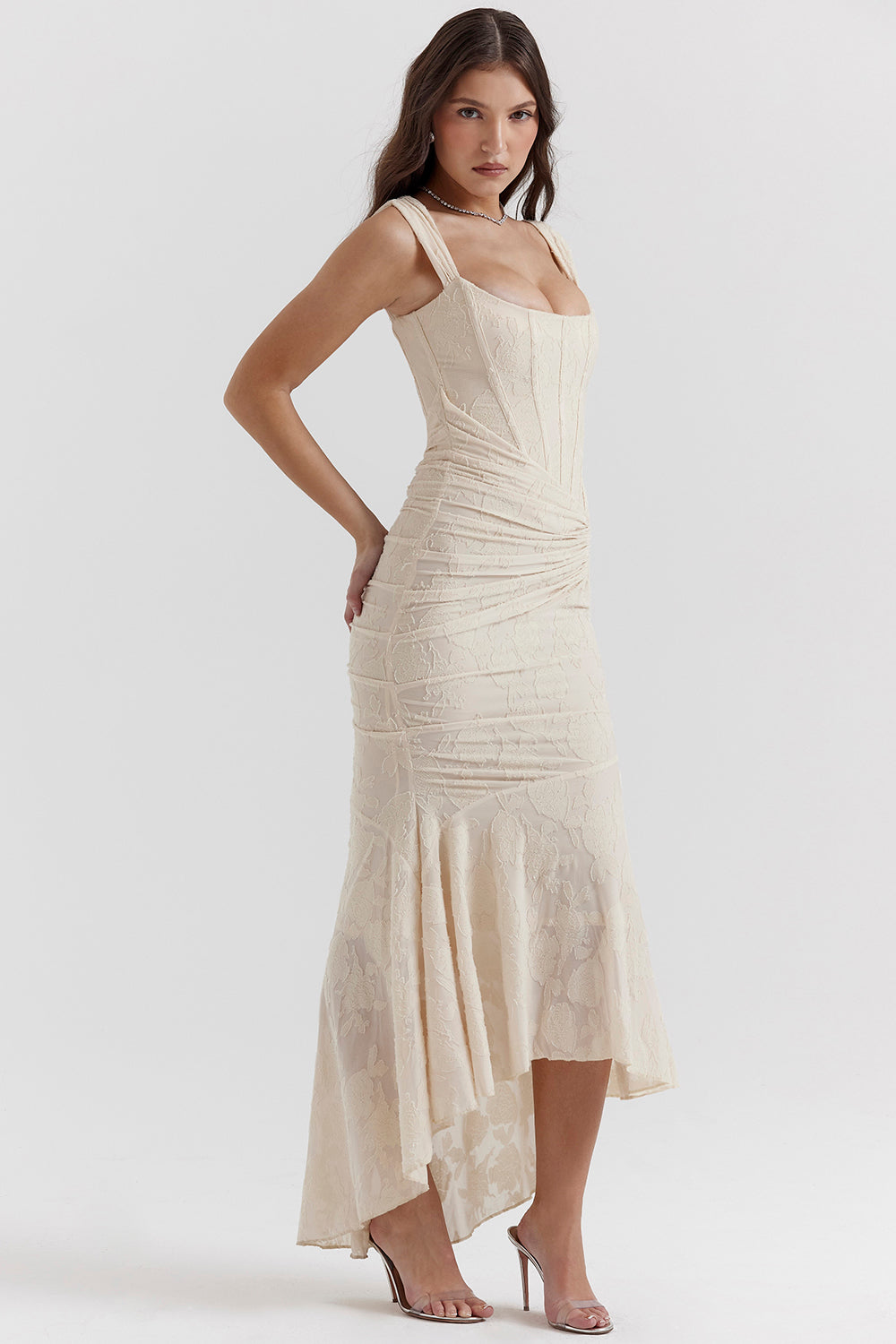 Celeste | Draped Corset Gown