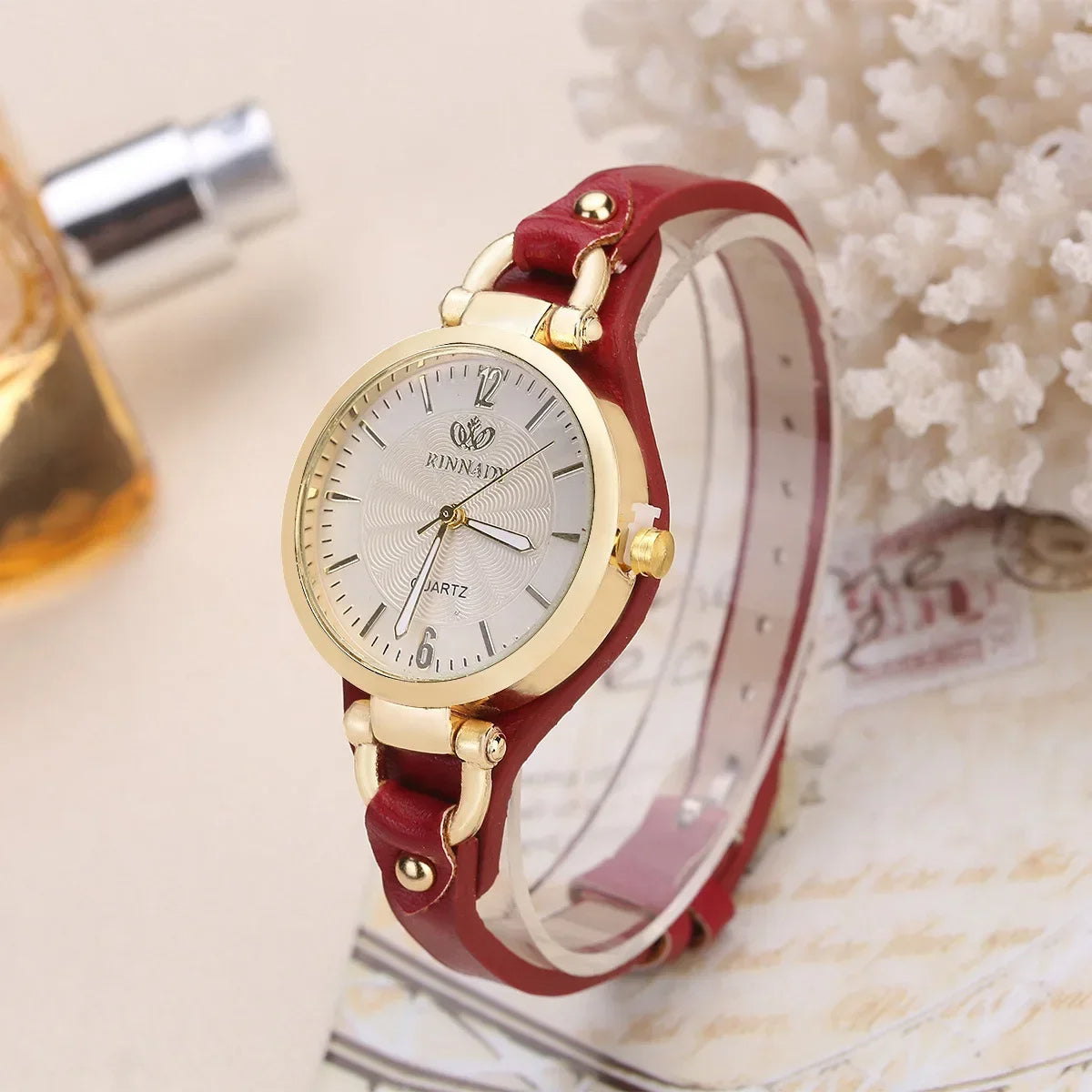 Sorrel | Women’s Gold-Tone Vegan Leather Quartz Watch
