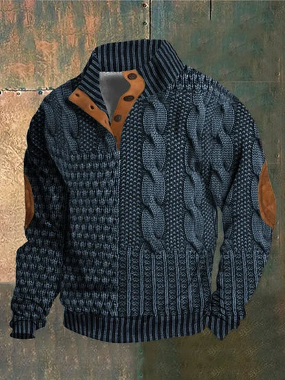 Sawyer | Men’s Patchwork Sweater Jacket