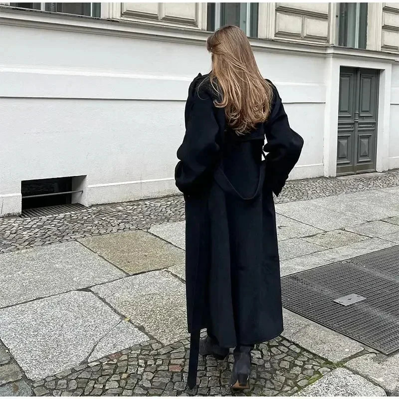 Allegra | Double-Breasted Wool Blend Coat