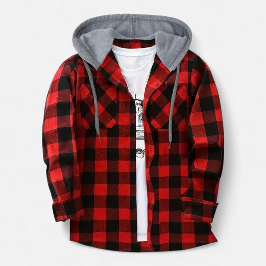 Ruxander | Men’s Button-Up Hooded Sweater