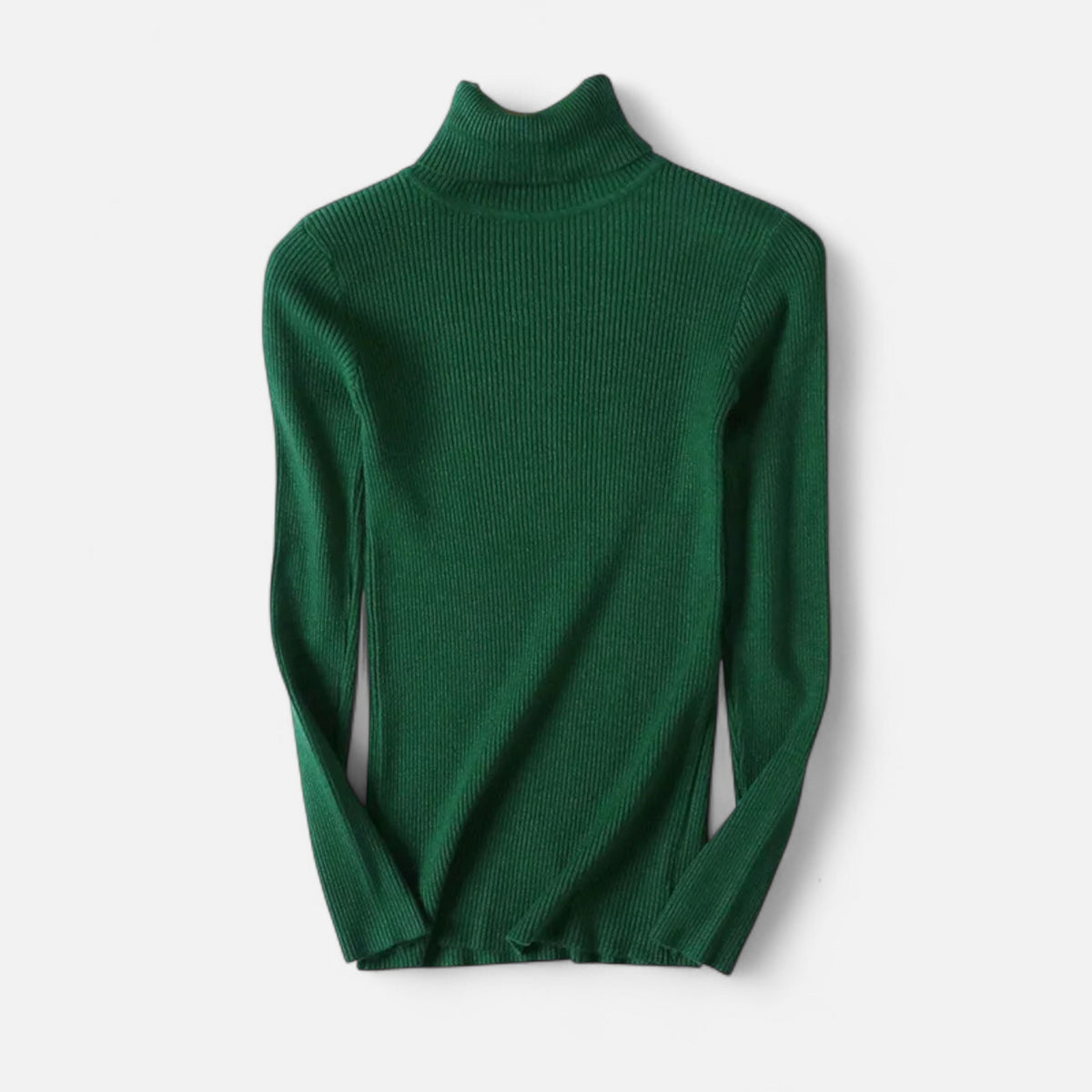 Jovetta | Women’s Ribbed Fold-Over Turtleneck Sweater