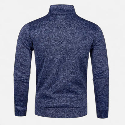 Riverton | Men’s Zip Jacket – Refined Knit Autumn Elegance