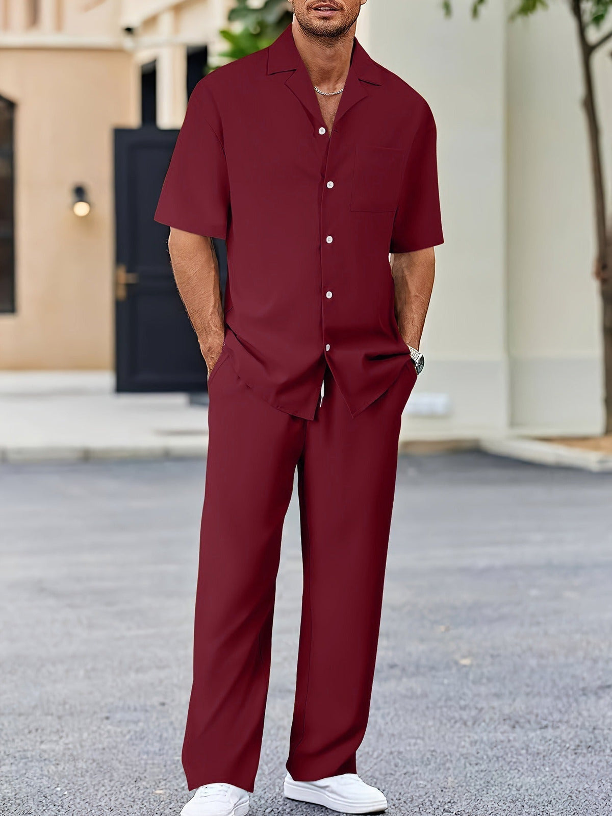 Orson | Men’s Suit-Inspired Short Sleeve Set