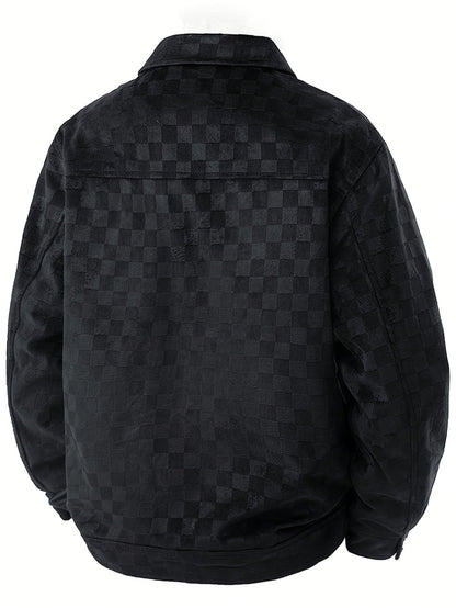 Cairne | Men’s Velour Suede Checkerboard Jacket