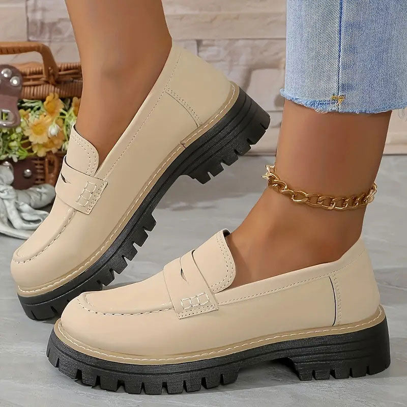 Faith | Women’s Suede Chunky Sole Loafers